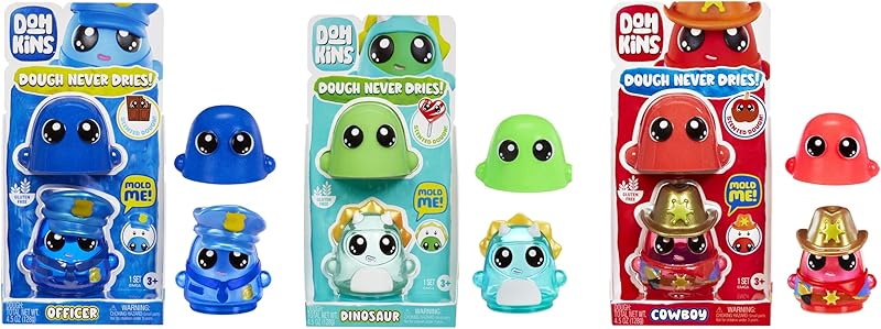 DohKins Characters Cowboy Police Officer